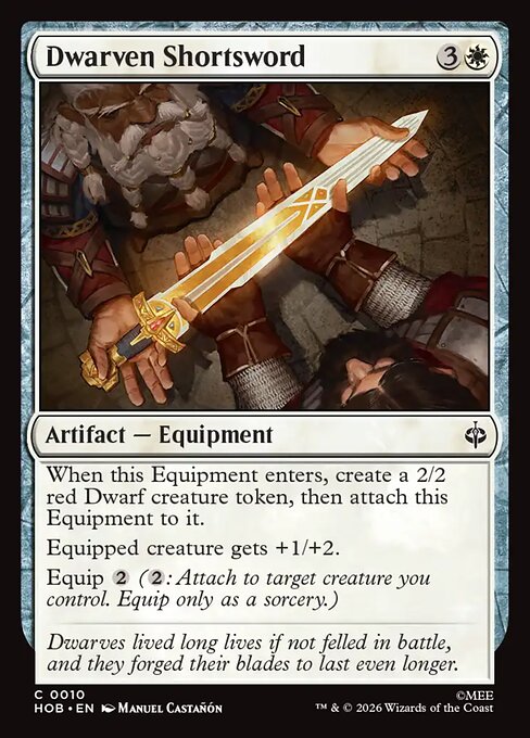 Dwarven Shortsword - Magic: The Gathering HOB #10