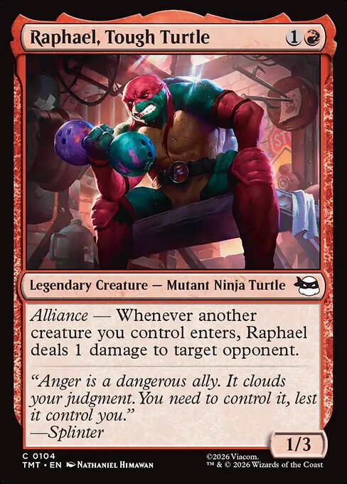 Raphael, Tough Turtle - Magic: The Gathering TMT #104