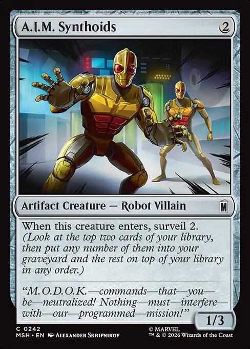 A.I.M. Synthoids - Magic: The Gathering MSH #242