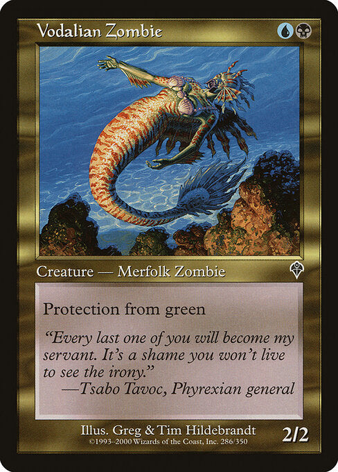 Vodalian Zombie - Magic: The Gathering INV #286