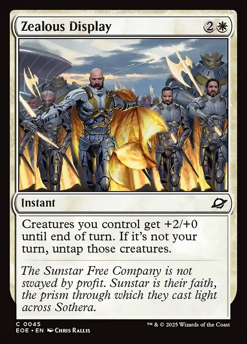 Zealous Display - Magic: The Gathering EOE #45