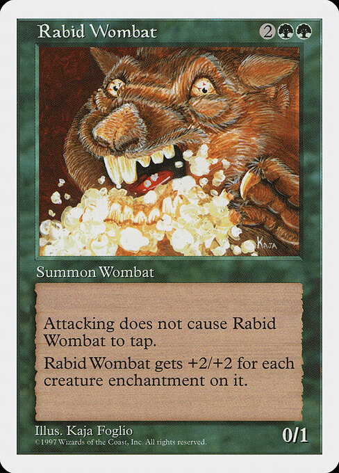 Rabid Wombat - Magic: The Gathering 5ED #319