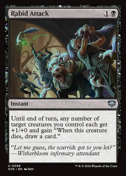 Rabid Attack - Magic: The Gathering SOS #96