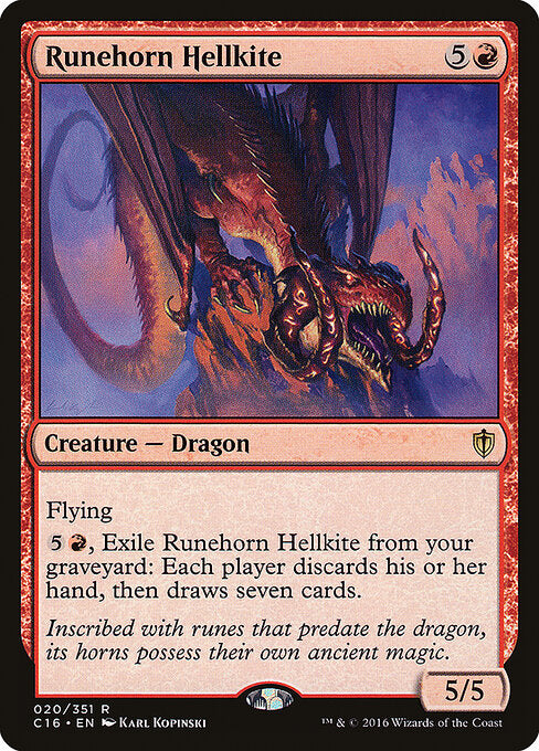 Runehorn Hellkite - Magic: The Gathering C16 #20