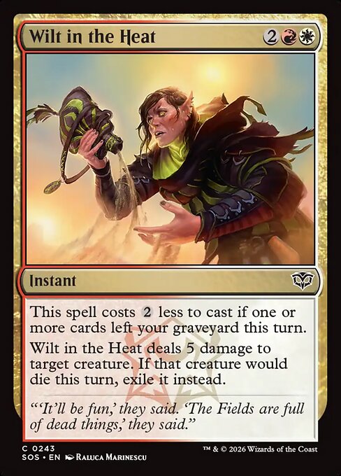 Wilt in the Heat - Magic: The Gathering SOS #243