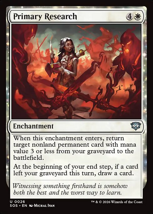 Primary Research - Magic: The Gathering SOS #26
