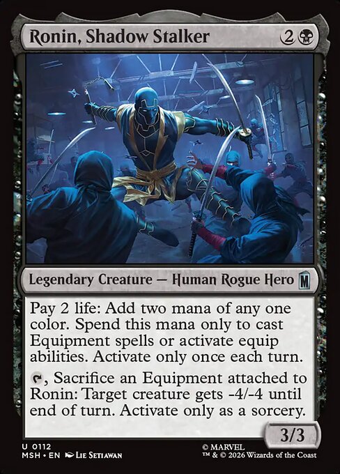 Ronin, Shadow Stalker - Magic: The Gathering MSH #112