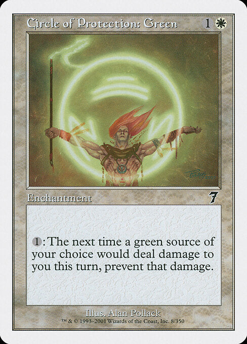 Circle of Protection: Green - Magic: The Gathering 7ED #8