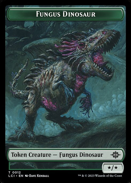 Dinosaur 0001 // Fungus Dinosaur Double-Sided Token