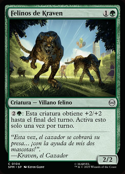 Kraven's Cats · SPM #104 · ES