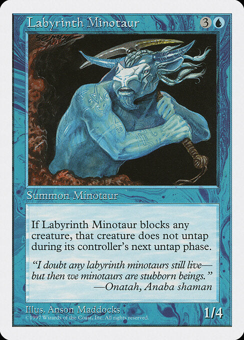 Labyrinth Minotaur - Magic: The Gathering 5ED #97