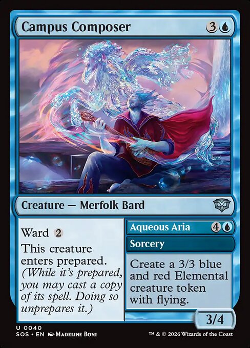 Campus Composer // Aqueous Aria - Magic: The Gathering SOS #40