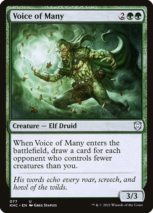 Voice of Many - Magic: The Gathering KHC #77