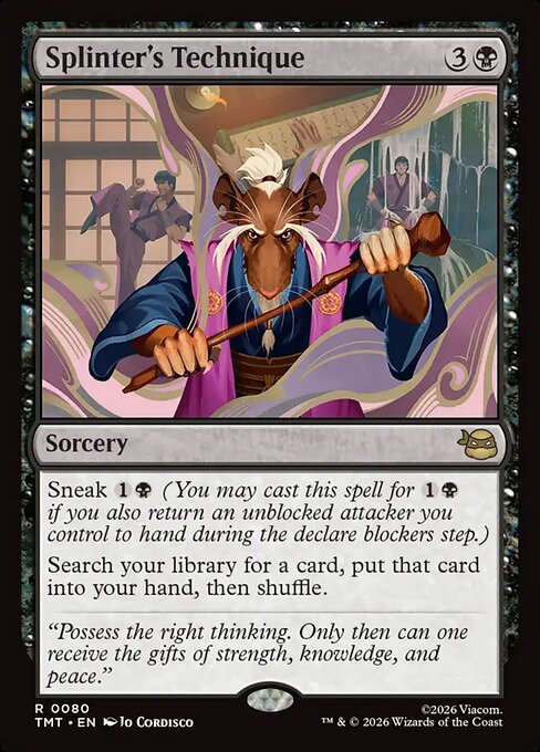 Splinter's Technique - Magic: The Gathering TMT #80
