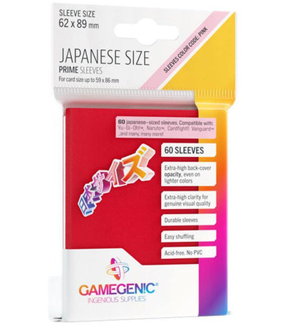 Gamegenic - Prime Sleeves - Japanese Size 60ct