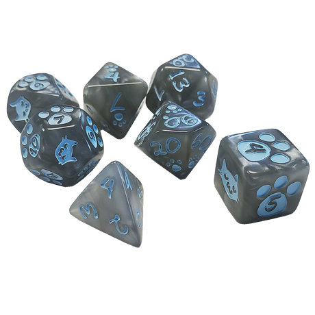 Kitten Polyhedral Dice Set