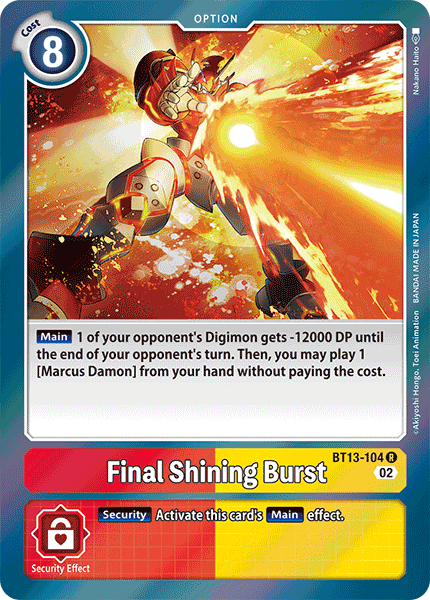 Final Shining Burst - BT13-104