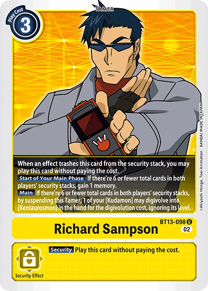 Richard Sampson - BT13-098