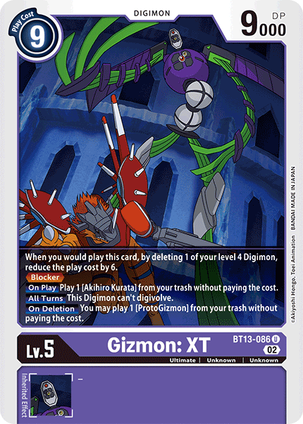 Gizmon: XT - BT13-086