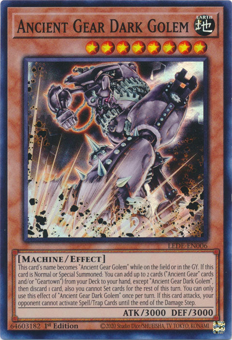 Ancient Gear Dark Golem  - LEDE-EN006