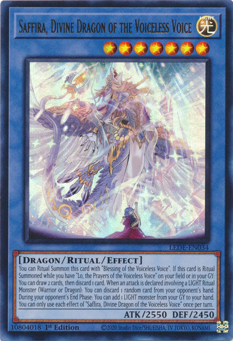 Saffira, Divine Dragon of the Voiceless Voice  - LEDE-EN034