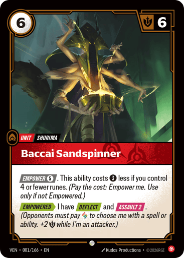 Baccai Sandspinner - Riftbound TCG VEN #1