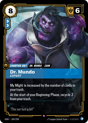 Dr. Mundo, Expert - Riftbound TCG OGN #109