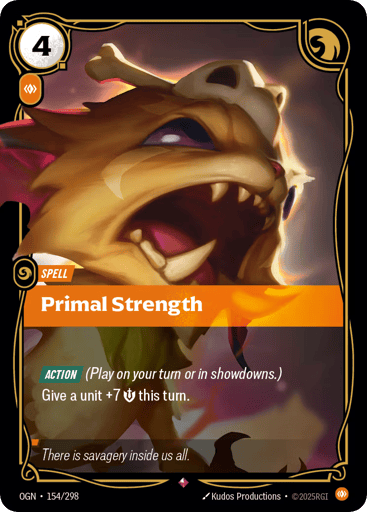 Primal Strength - Riftbound TCG OGN #154