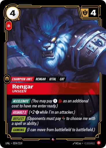 Rengar, Unseen - Riftbound TCG UNL #24
