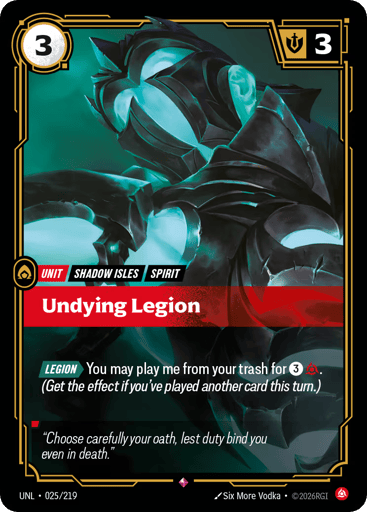 Undying Legion - Riftbound TCG UNL #25
