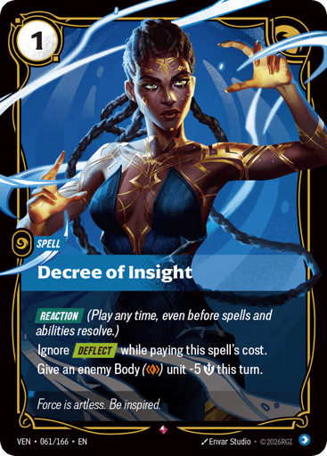 Decree Of Insight - Riftbound TCG VEN #61