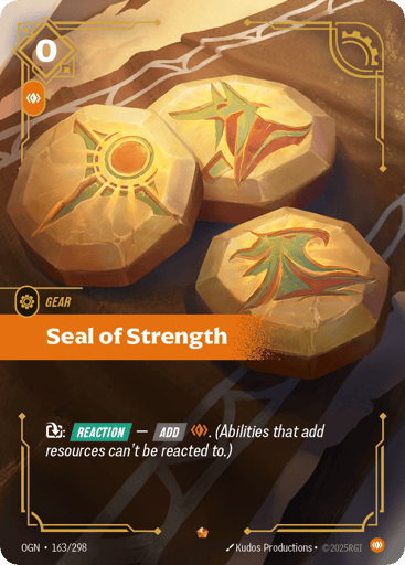 Seal Of Strength - Riftbound TCG OGN #163