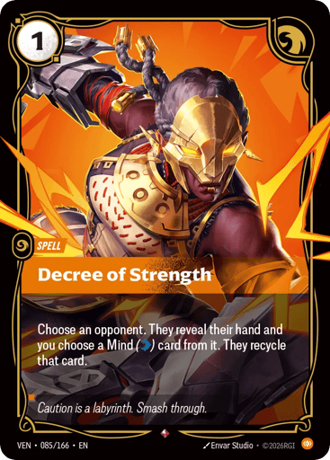 Decree Of Strength - Riftbound TCG VEN #85