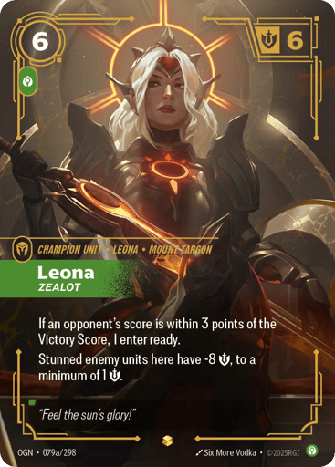Leona, Zealot - Riftbound TCG OGN #79a