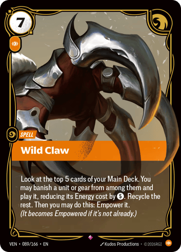 Wild Claw - Riftbound TCG VEN #89