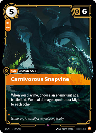 Carnivorous Snapvine - Riftbound TCG OGN #149