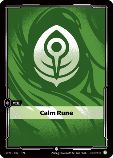 Calm Rune - Riftbound TCG VEN #R02