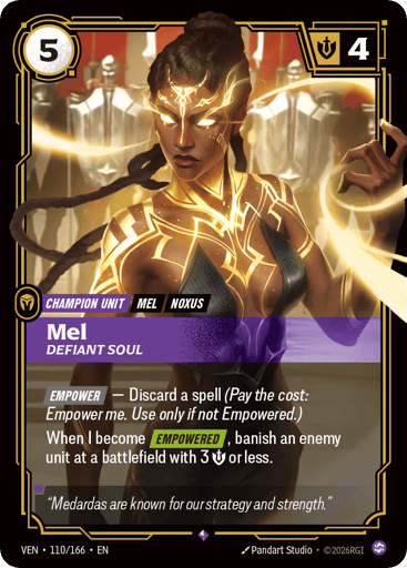 Mel, Defiant Soul - Riftbound TCG VEN #110