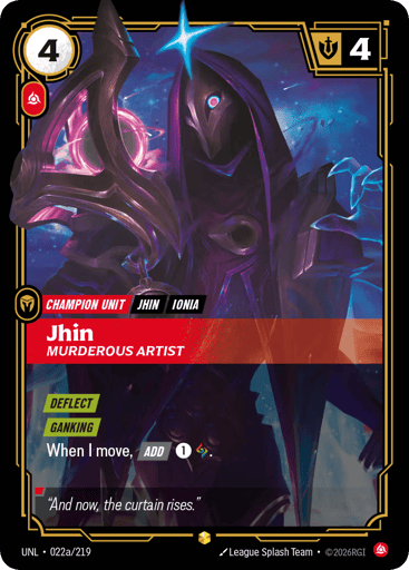 Jhin, Murderous Artist - Riftbound TCG UNL #22a