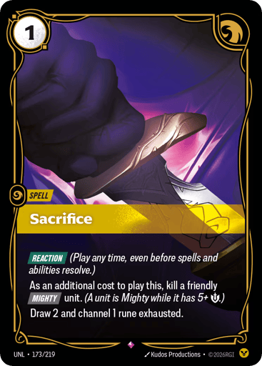 Sacrifice - Riftbound TCG UNL #173