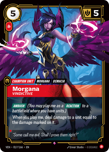 Morgana, Vindictive - Riftbound TCG VEN #17