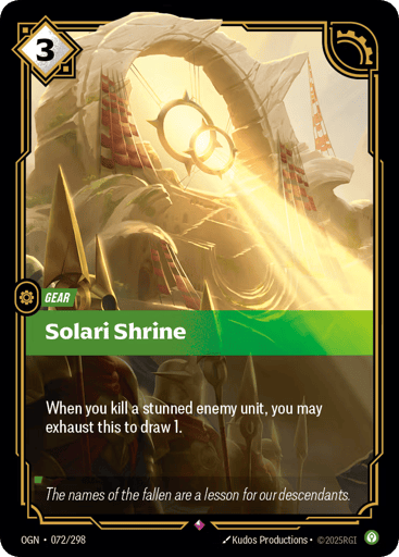 Solari Shrine - Riftbound TCG OGN #72