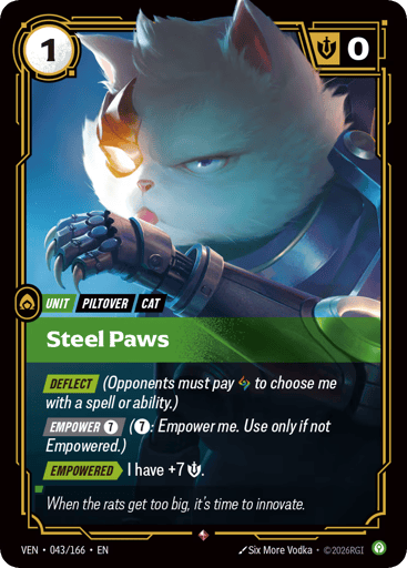 Steel Paws - Riftbound TCG VEN #43