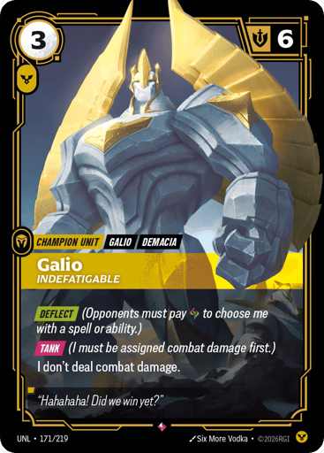 Galio, Indefatigable - Riftbound TCG UNL #171