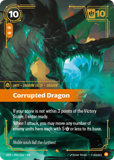 Corrupted Dragon - Riftbound TCG VEN #91