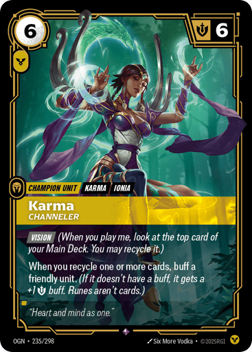 Karma, Channeler - Riftbound TCG OGN #235