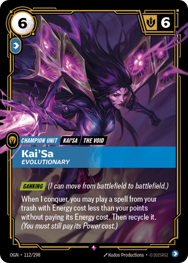 Kai'sa, Evolutionary - Riftbound TCG OGN #112