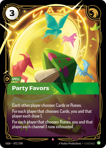 Party Favors - Riftbound TCG OGN #71