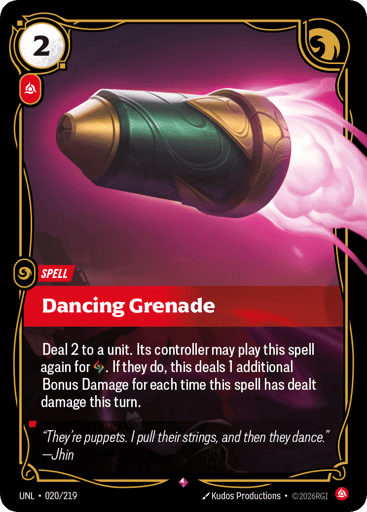Dancing Grenade - Riftbound TCG UNL #20