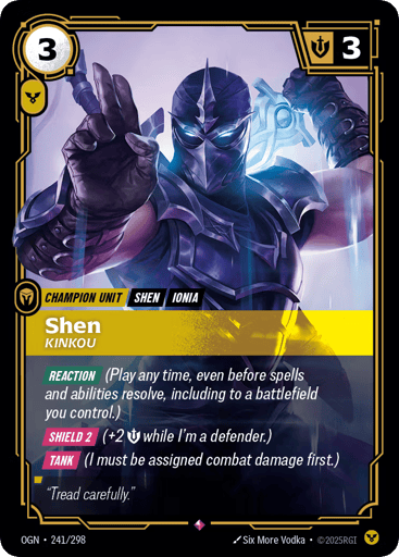 Shen, Kinkou - Riftbound TCG OGN #241